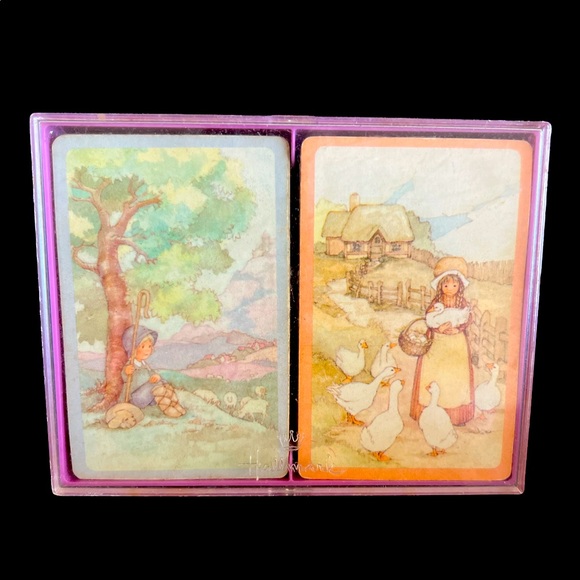 Hallmark Games Vintage Hallmark Bridge Playing Cards Set Of Two